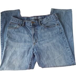 Lands' End Mens Jeans Size 36 Traditional Fit Denim Pants Straight Leg 5 Pocket
